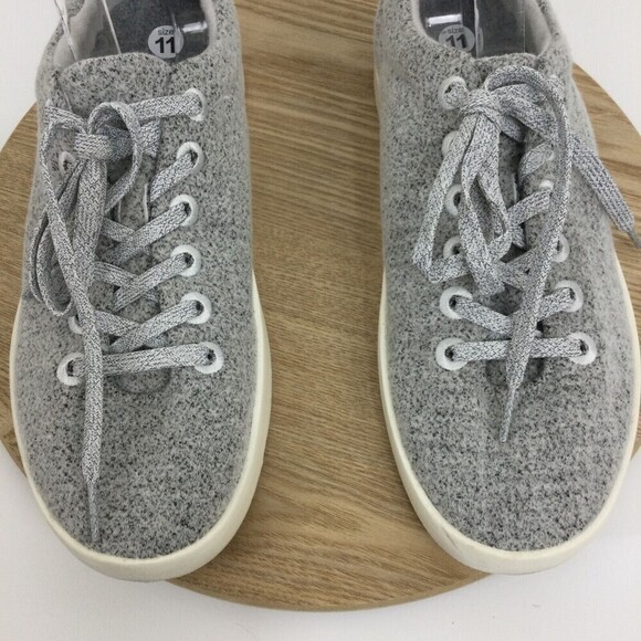 Allbirds Mens Wool Pipers Lace Up Low Top Running Sneaker Shoes Gray Size 11 US - Picture 5 of 9